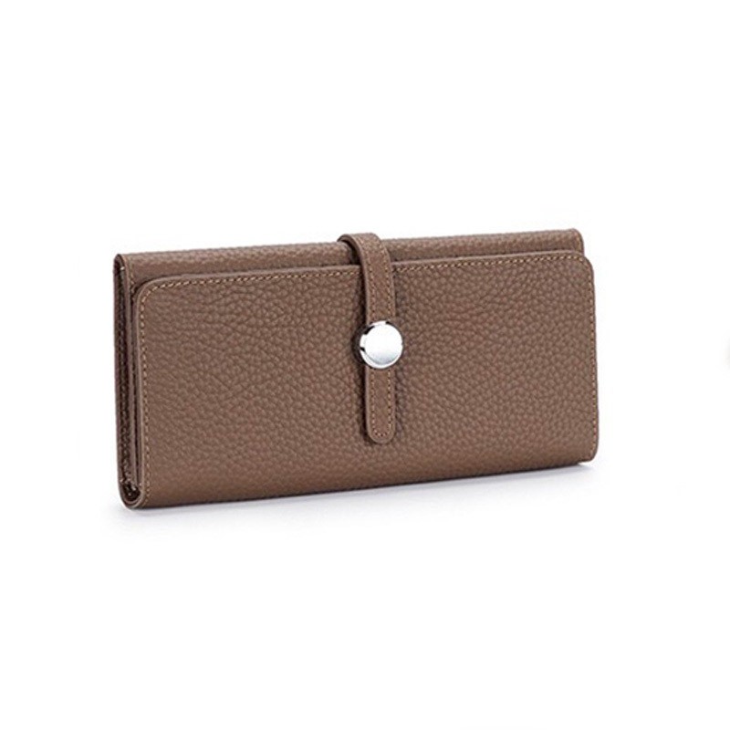 Жіночий шкіряний гаманець Vicki коричневий - 1 фото
