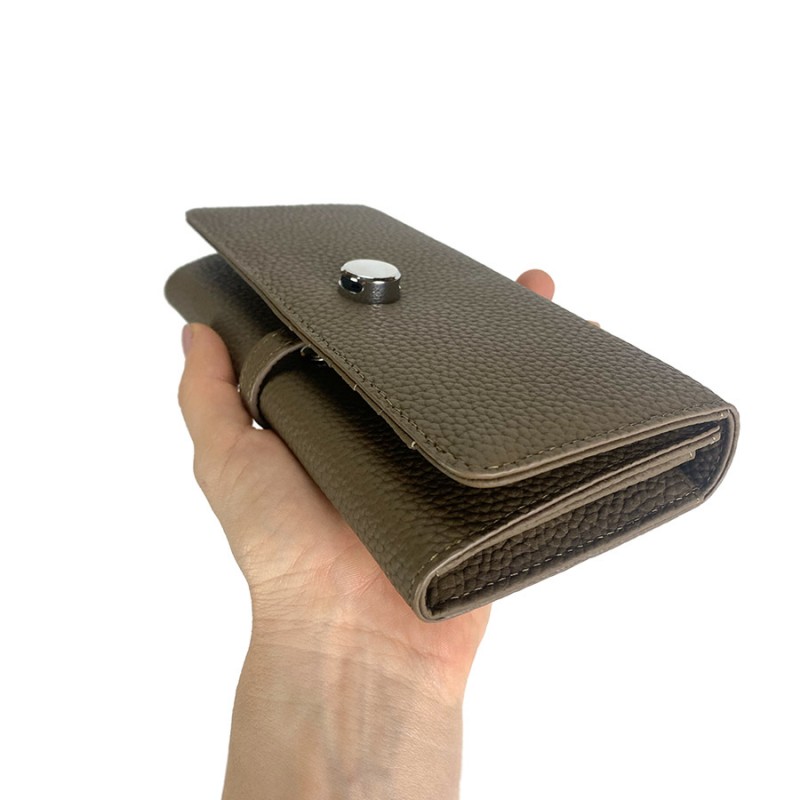 Жіночий шкіряний гаманець Vicki коричневий - 7 фото
