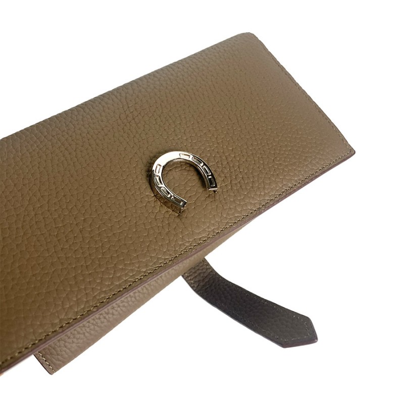 Жіночий шкіряний гаманець Louise коричневий - 3 фото