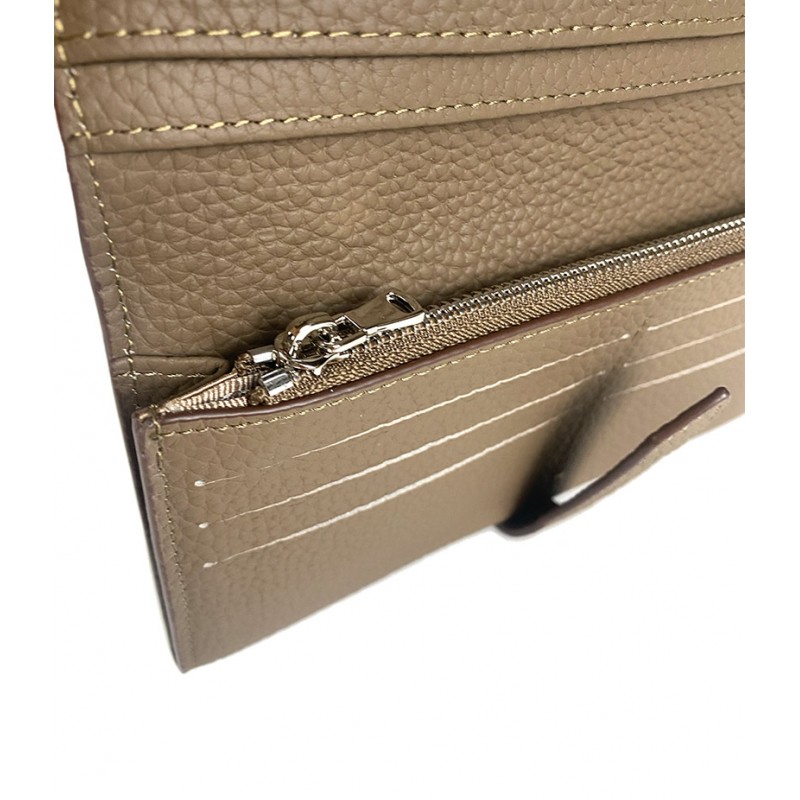 Женский кожаный кошелек Louise коричневый - 8 фото