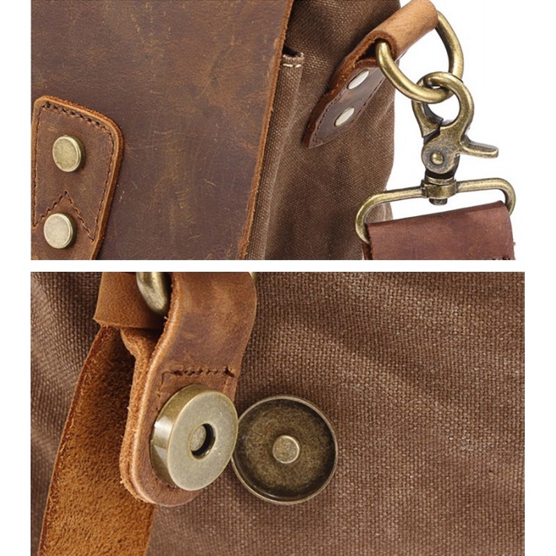Чоловічий портфель Tone коричневий - 12 фото
