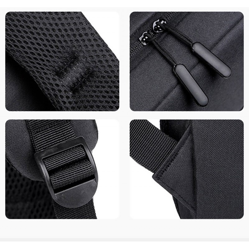 Мужской рюкзак для ноутбука Edelman 15 черный - 8 фото