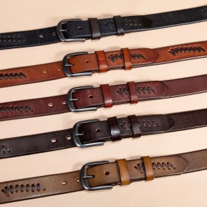 Чоловічий шкіряний ремінь...