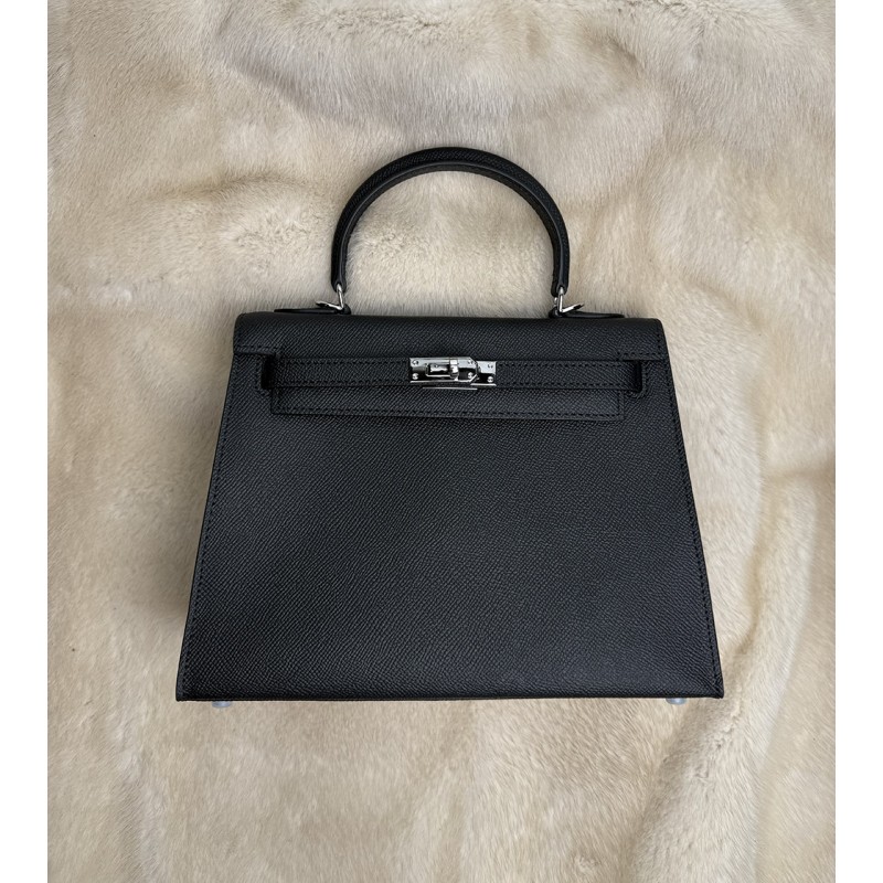 Женская кожаная сумка Kelly 25 черная- 8 Женская кожаная сумка Kelly 25 черная - 8 фото