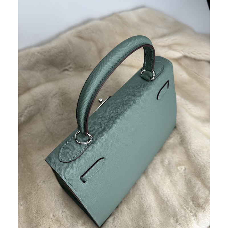 Жіноча шкіряна сумка Kelly 28 бірюзова- 9 Жіноча шкіряна сумка Kelly 28 бірюзова - 9 фото