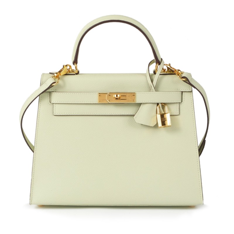 Жіноча шкіряна сумка Kelly 28 м'ятна- 7 Жіноча шкіряна сумка Kelly 28 м'ятна - 7 фото