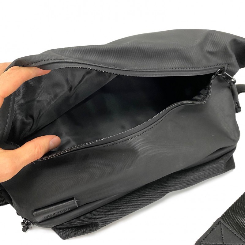 Мужская сумка слинг Mackar Urban через плечо черная - 9 фото