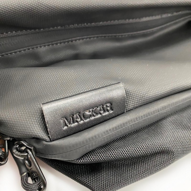 Мужская сумка слинг Mackar Urban через плечо черная - 13 фото