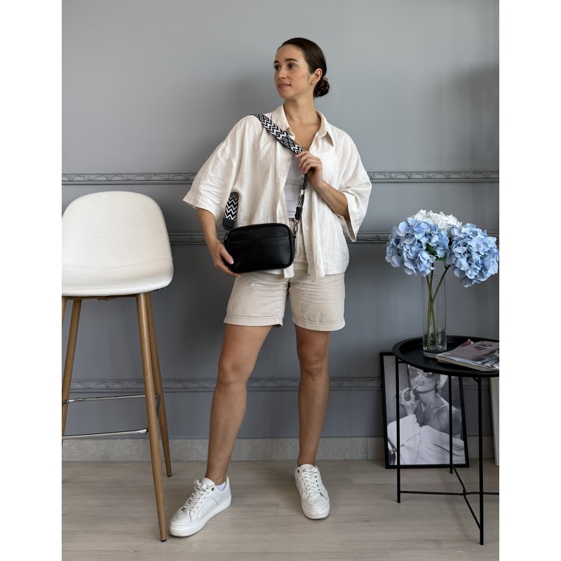 Женская кожаная сумка через плечо Marilyn черная- 3 Женская кожаная сумка через плечо Marilyn черная - 3 фото