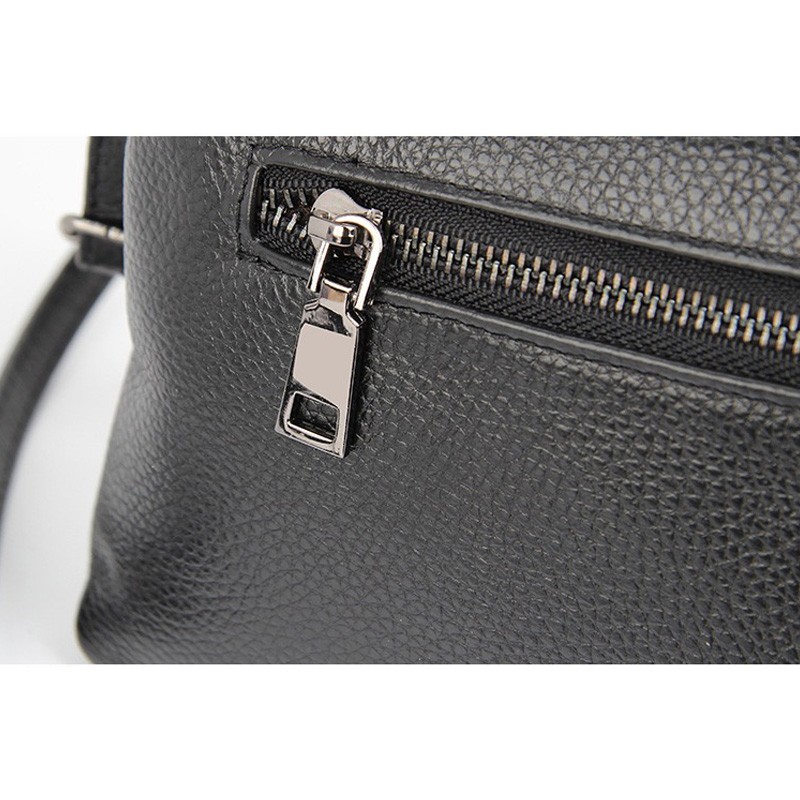 Женская кожаная сумка через плечо Doris черная- 11 Женская кожаная сумка через плечо Doris черная - 11 фото