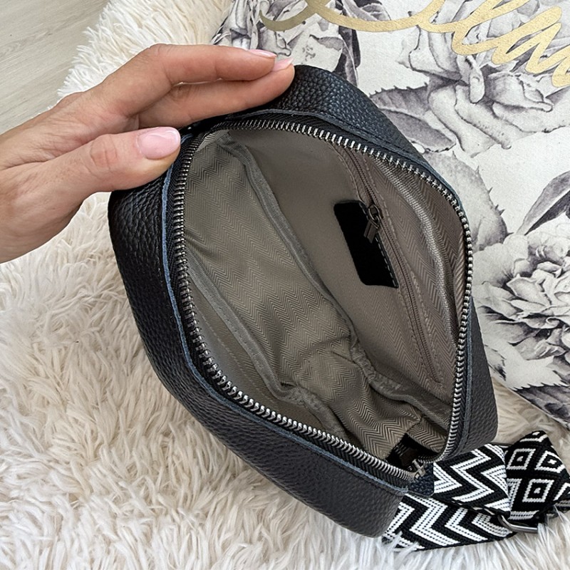 Женская кожаная сумка через плечо Marilyn черная- 13 Женская кожаная сумка через плечо Marilyn черная - 13 фото