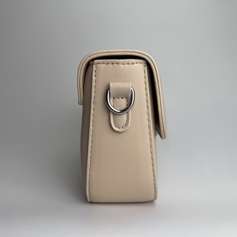 Женская сумка кросс боди Marie бежевая - 7 фото