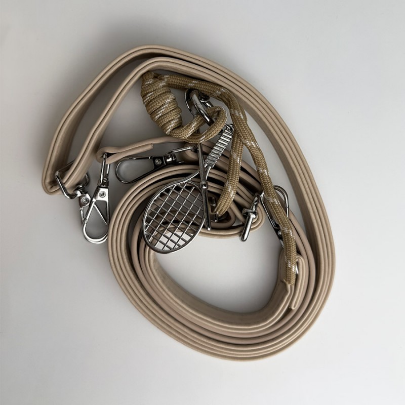 Женская сумка кросс боди Marie бежевая - 8 фото