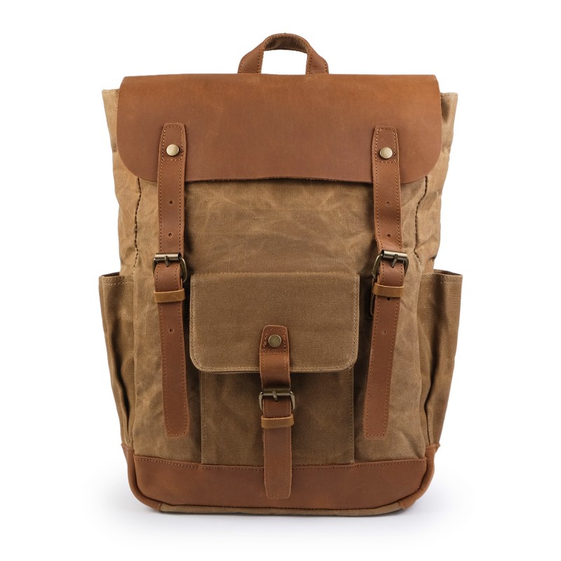 Чоловічий міський рюкзак Jacob світло-коричневий - 2 фото