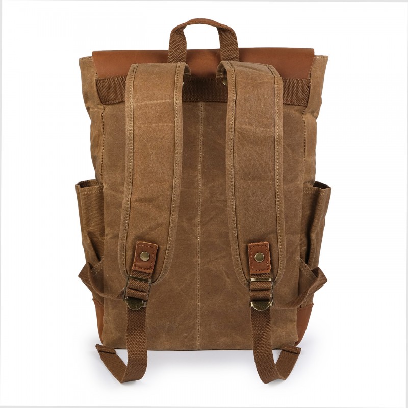 Мужской городской рюкзак Jacob светло-коричневый - 4 фото