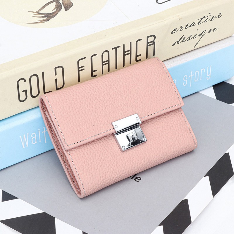 Жіночий шкіряний гаманець Monique світло-рожевий фото