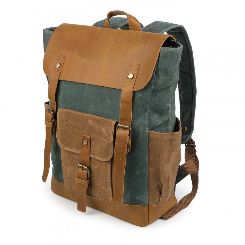 Чоловічий міський рюкзак Jacob смарагдовий - 5 фото