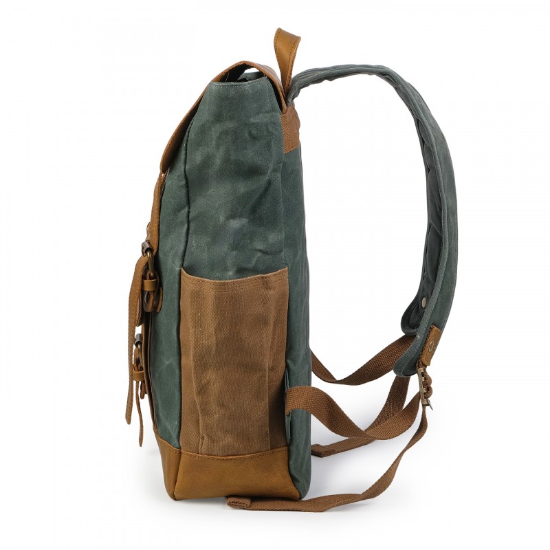 Мужской городской рюкзак Jacob изумрудный - 6 фото