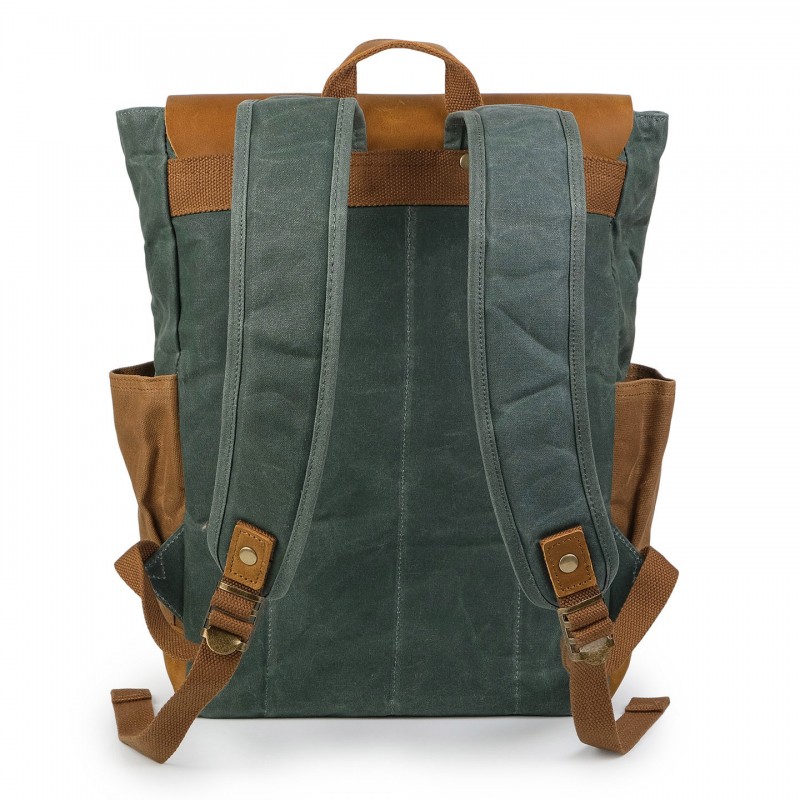 Мужской городской рюкзак Jacob изумрудный - 7 фото