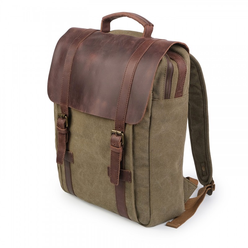 Мужской городской рюкзак Ethan хаки - 1 фото