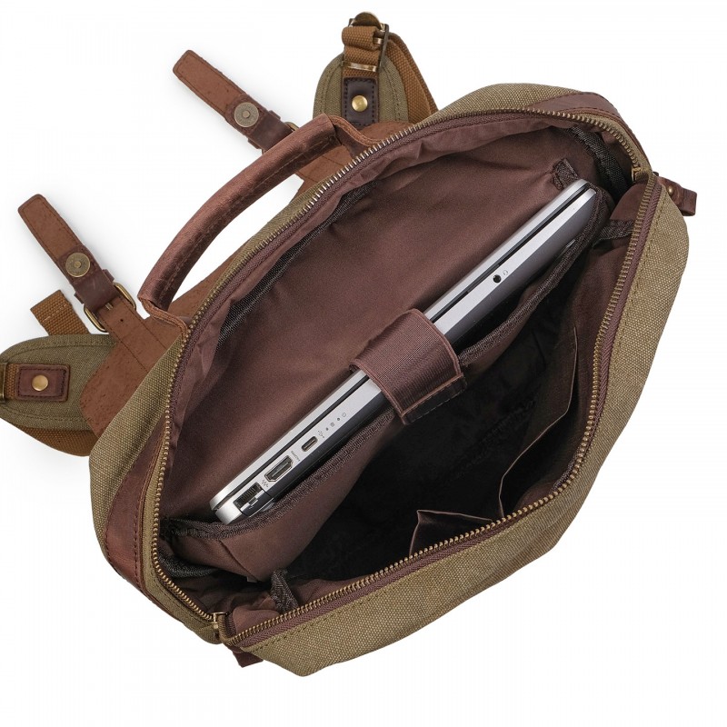 Чоловічий міський рюкзак Ethan хакі - 4 фото