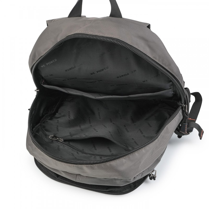 Мужской рюкзак для ноутбука WePower серый - 7 фото