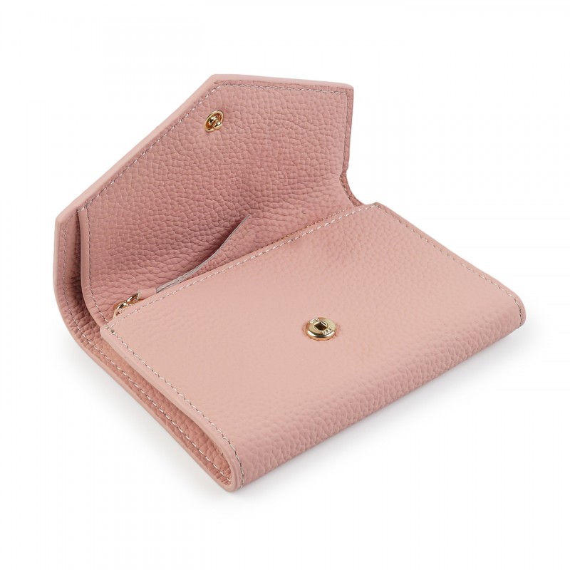 Жіночий шкіряний гаманець Ellie світло-рожевий - 4 фото