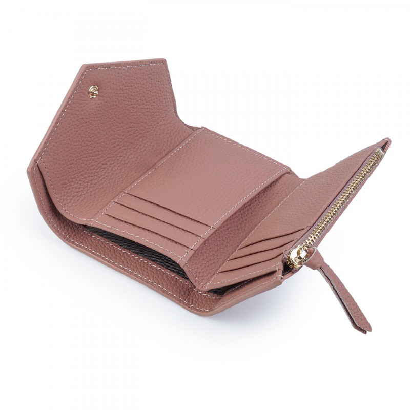 Жіночий шкіряний гаманець Ellie бузковий - 2 фото