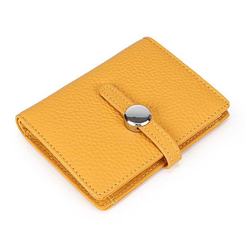 Женский кожаный кошелек Annie желтый фото