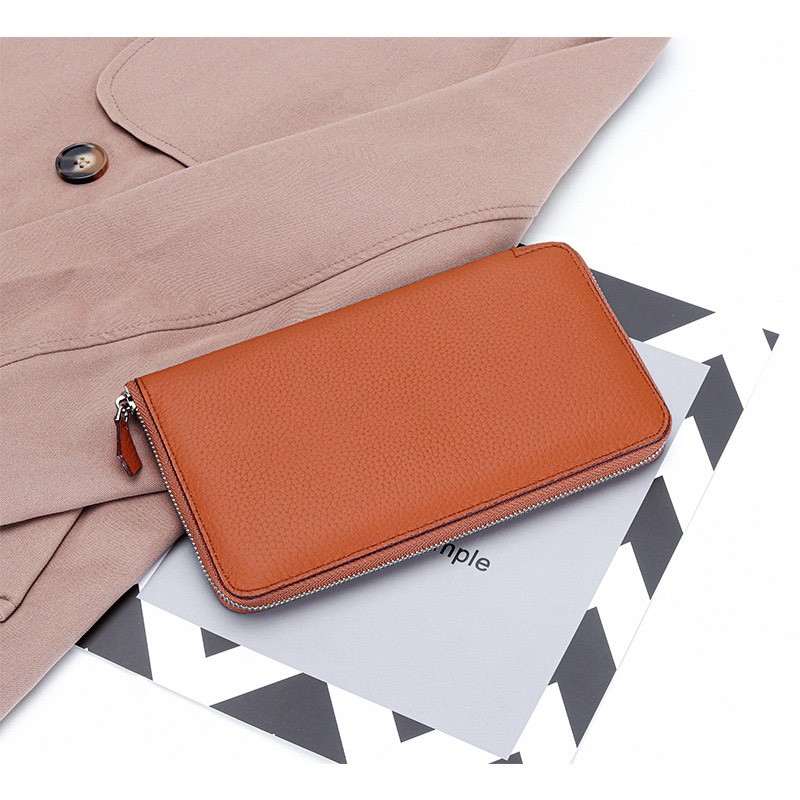 Женский кожаный кошелек Candice коричневый - 2 фото