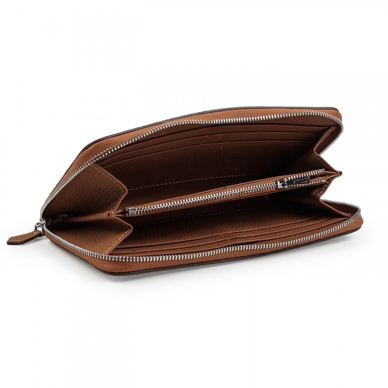 Жіночий шкіряний гаманець Candice коричневий - 1 фото