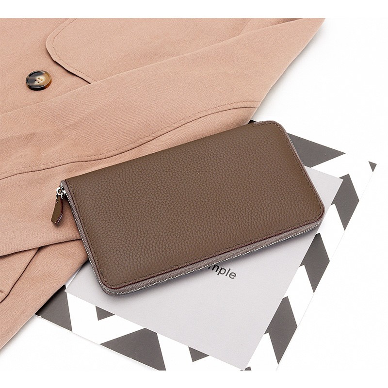 Жіночий шкіряний гаманець Candice темно-коричневий - 2 фото