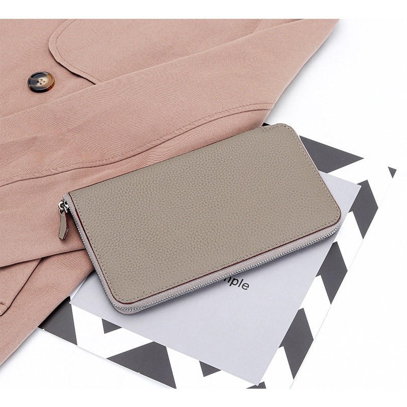 Женский кожаный кошелек Candice бежевый фото