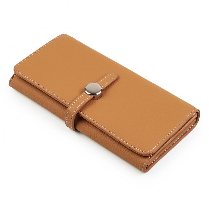 Женский кожаный кошелек Vicki светло-коричневый фото