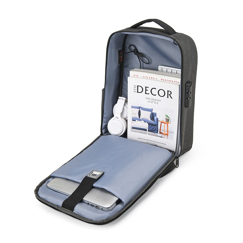 Чоловічий рюкзак Power сірий - 5 фото