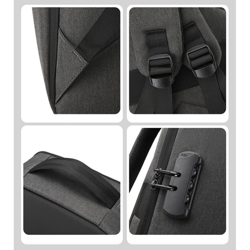 Чоловічий рюкзак Power сірий - 11 фото