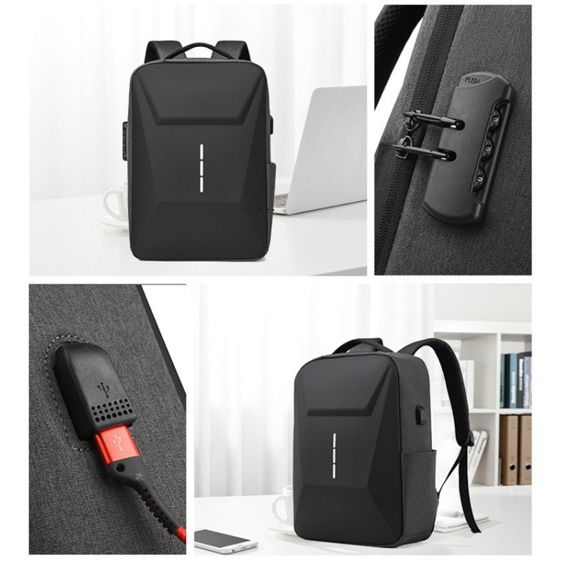 Чоловічий рюкзак Power сірий - 12 фото