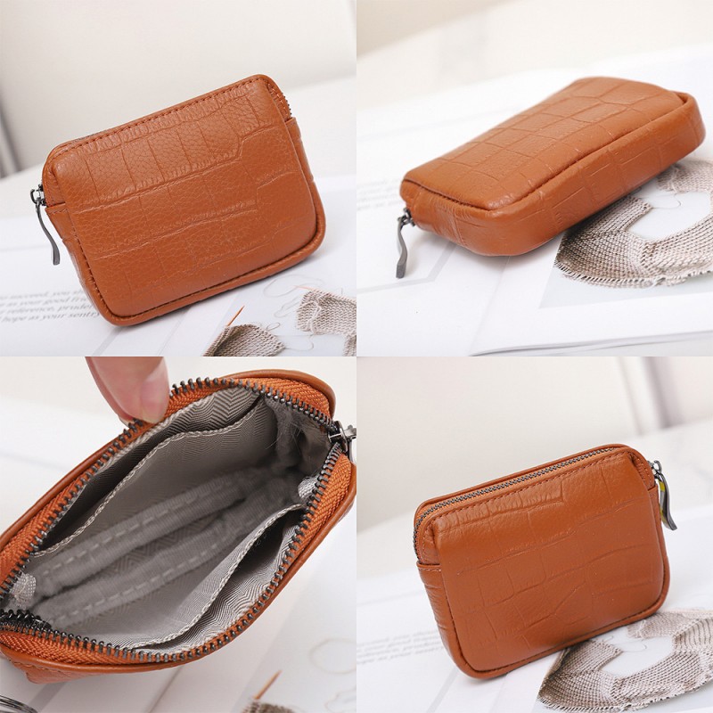 Женский кожаный кошелек Chantal коричневый - 2 фото