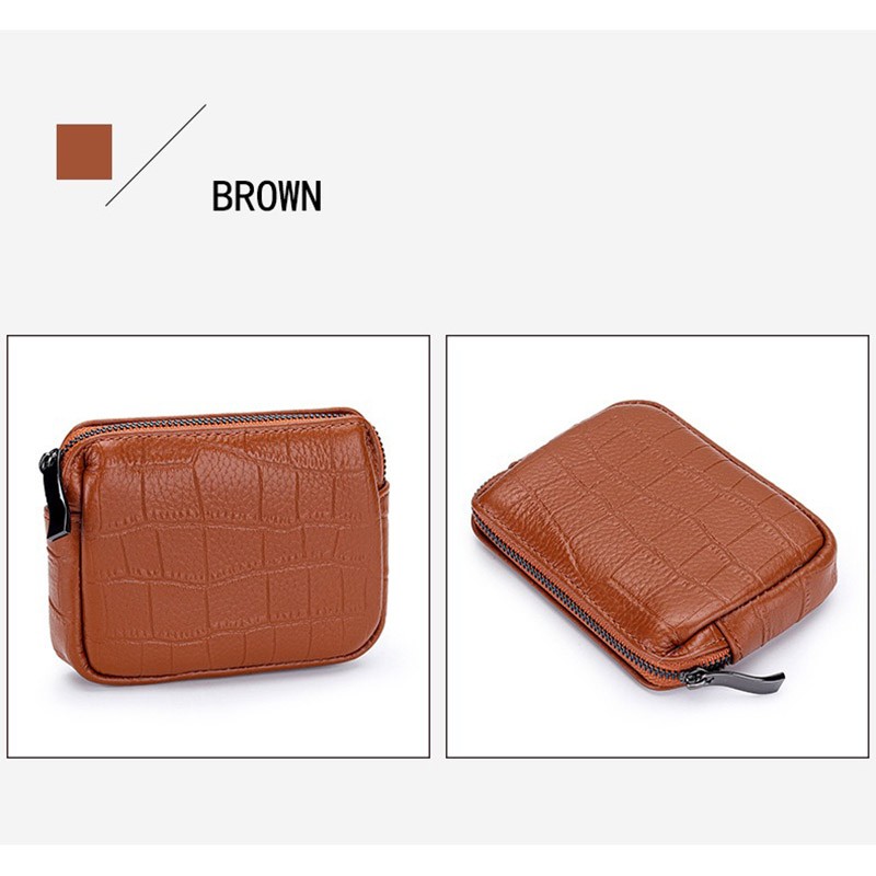 Женский кожаный кошелек Chantal коричневый - 4 фото