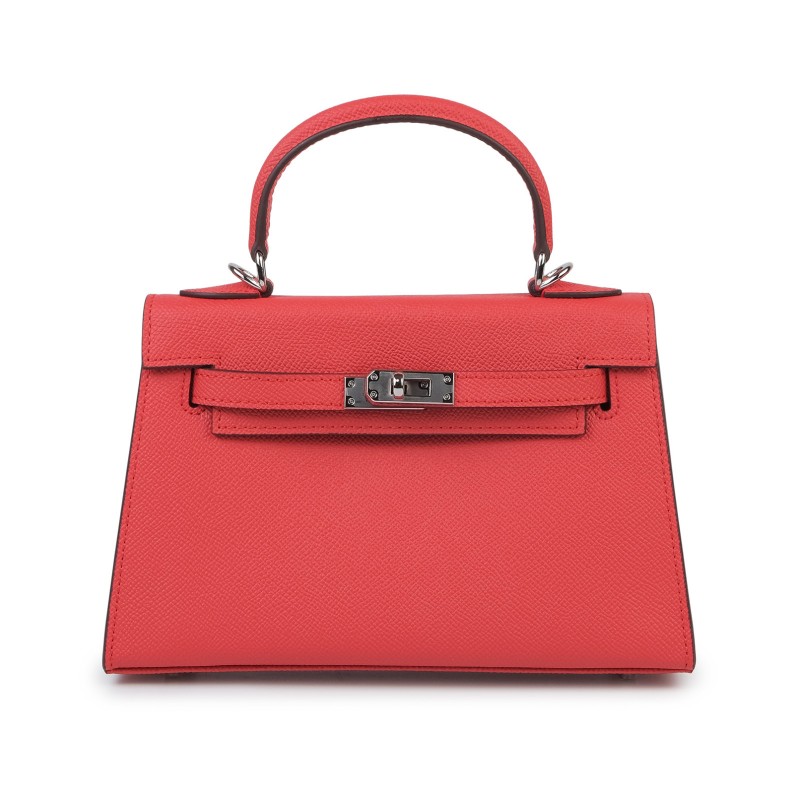 Жіноча шкіряна сумка Kelly 22 червона фото