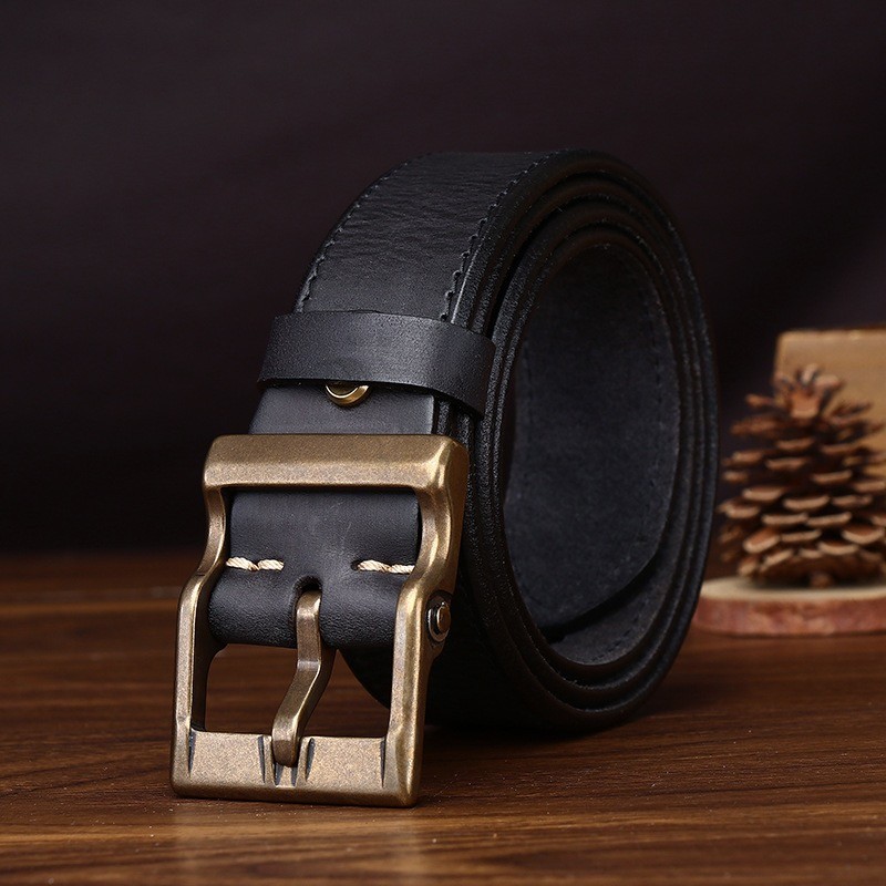 Мужской кожаный ремень Clayton черный фото