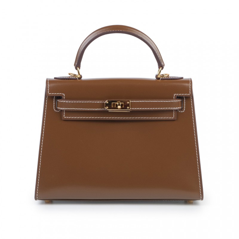 Женская кожаная сумка Nicole 22 коричневая фото