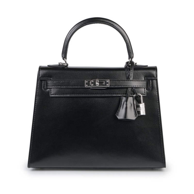 Жіноча шкіряна сумка Nicole S 25 чорна фото