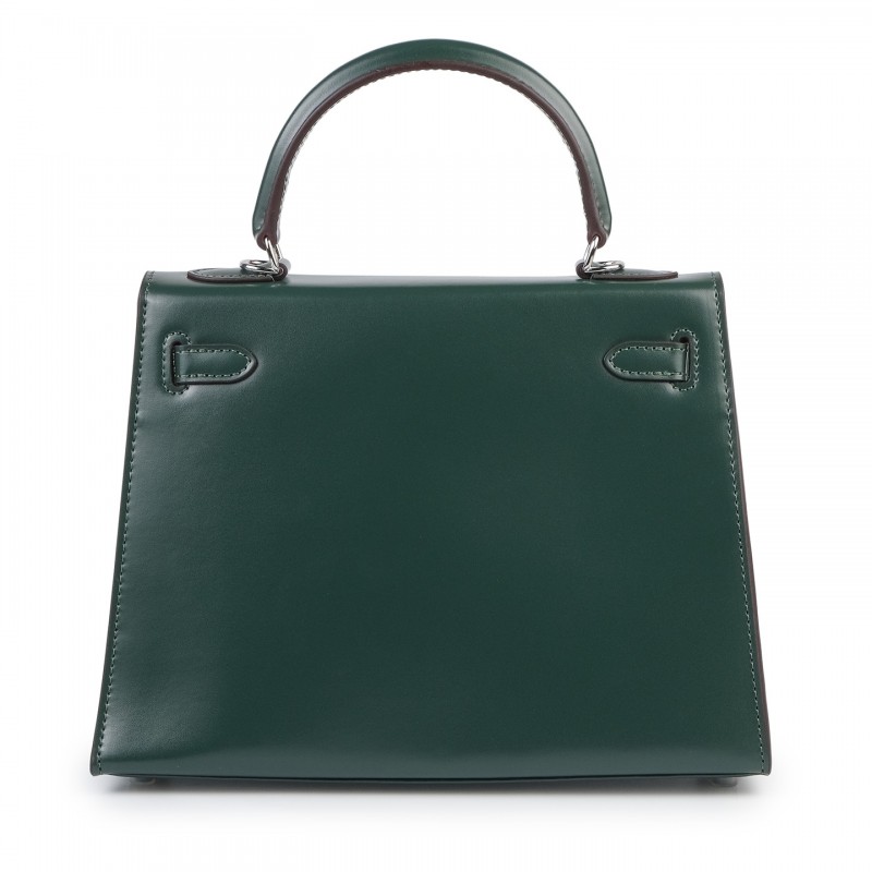 Жіноча шкіряна сумка Nicole S 25 темно-зелена - 3 фото