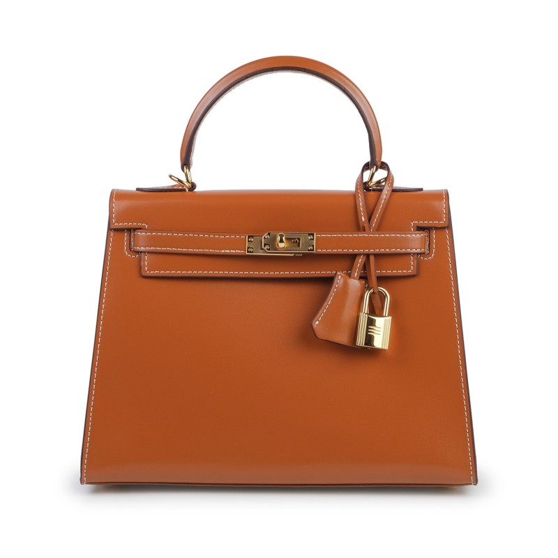 Женская кожаная сумка Nicole 25 светло-коричневая фото