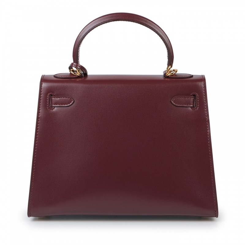 Женская кожаная сумка Nicole 25 бордовая - 6 фото