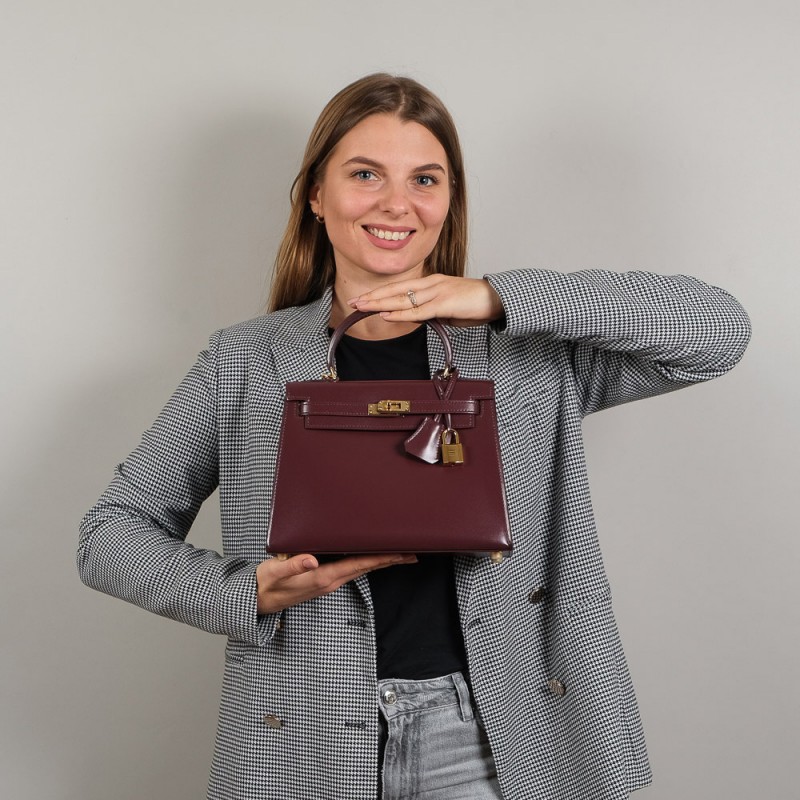 Женская кожаная сумка Nicole 25 бордовая - 3 фото