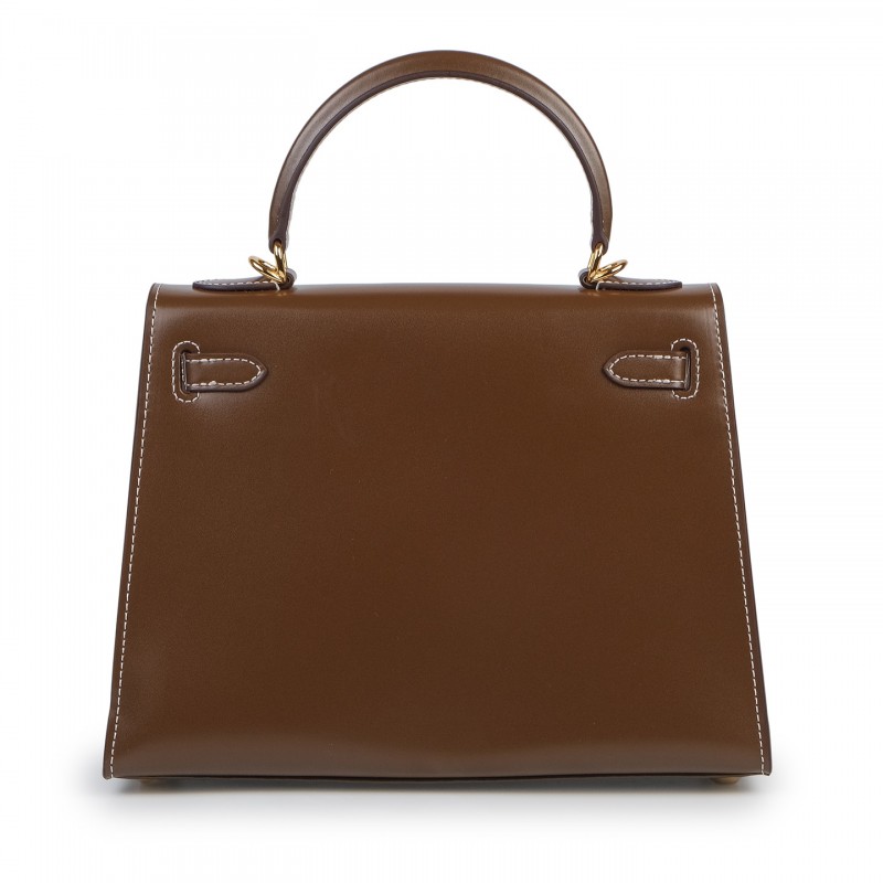 Женская кожаная сумка Nicole 25 коричневая - 3 фото