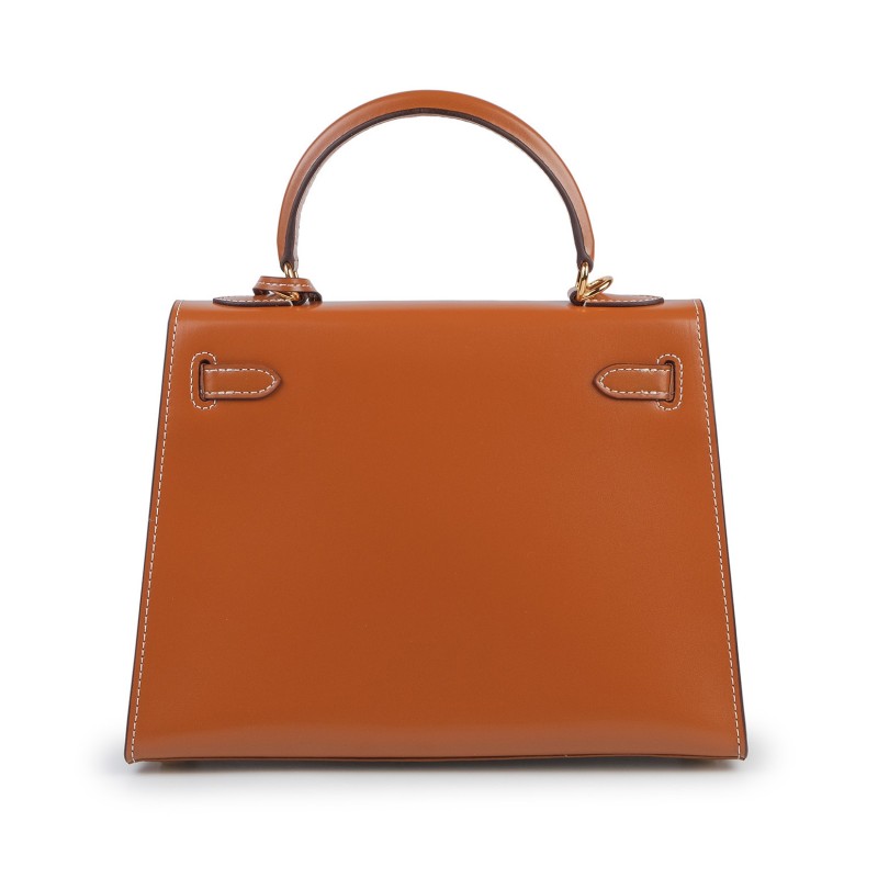 Жіноча шкіряна сумка Nicole 25 світло-коричнева - 3 фото