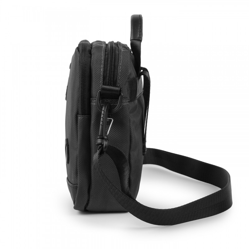 Мужская сумка барсетка через плечо Henry серая - 2 фото